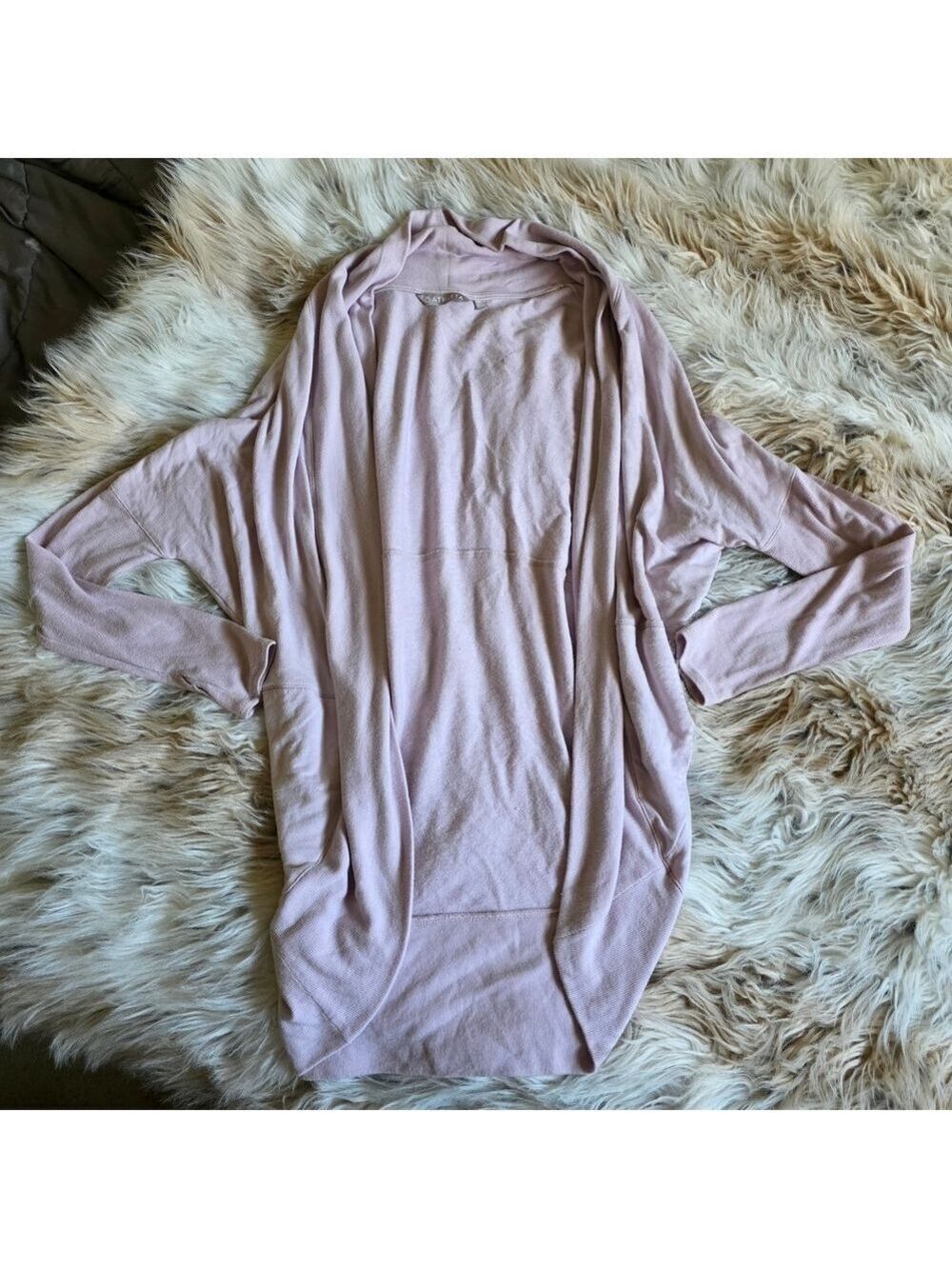 Athleta Lilac Open Front Cardigan Lightweight